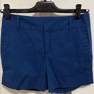Zara Basic Women’s Navy Blue Tailored Short with Cuff. Size XS.